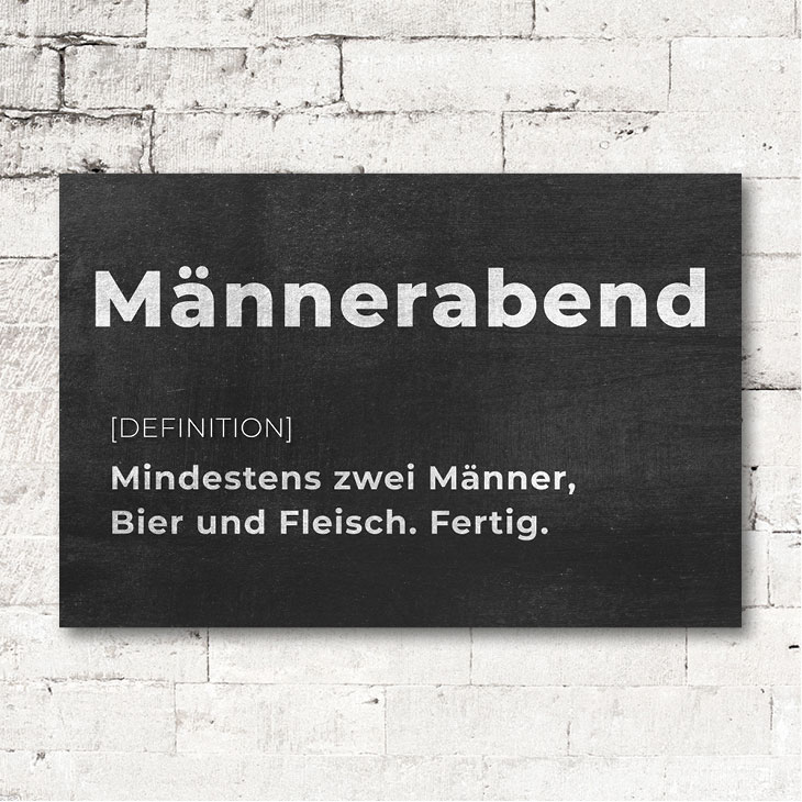 claasgallery Leinwandbild Männerabend